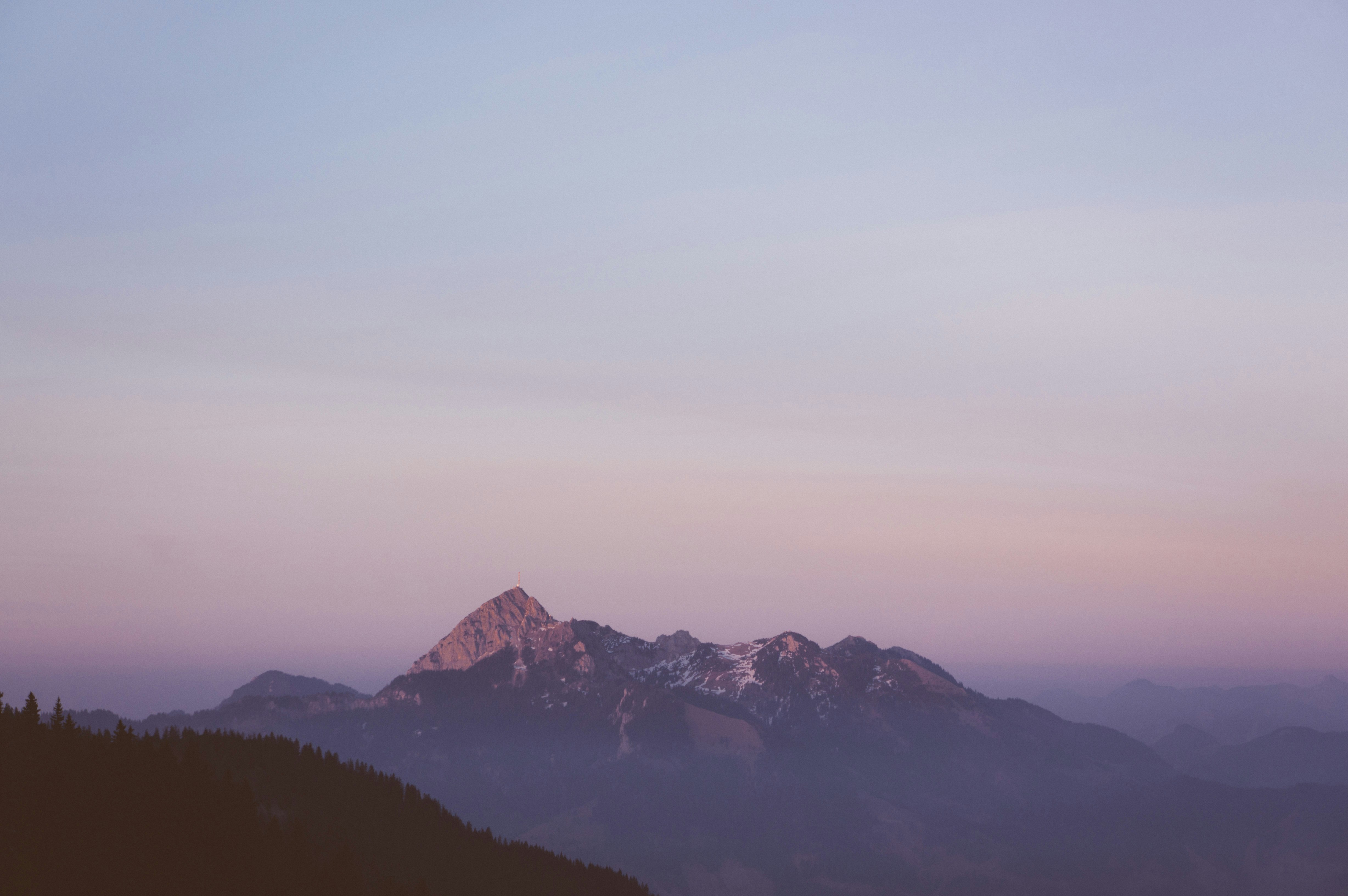 landscape photography of mountain alps